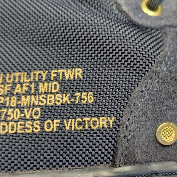 Nike Black and Gold Mid-Top Sneakers - Picture 7 of 7